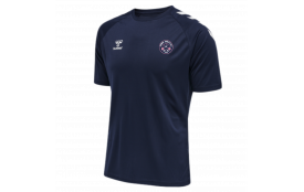 TEE SHIRT ENTRAINEMENT HUMMEL ENFANT MARINE : REF - 212644