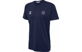 TEE SHIRT COTON HUMMEL ENFANT MARINE : REF - 224829