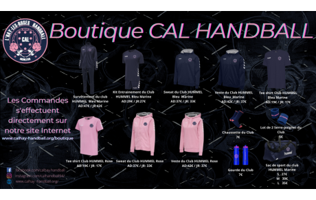 LA BOUTIQUE EST DE RETOUR 