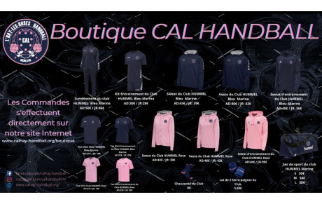 LA BOUTIQUE DU CLUB EST OUVERTE
