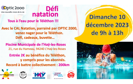 Ensemble Nageons pour le Téléthon